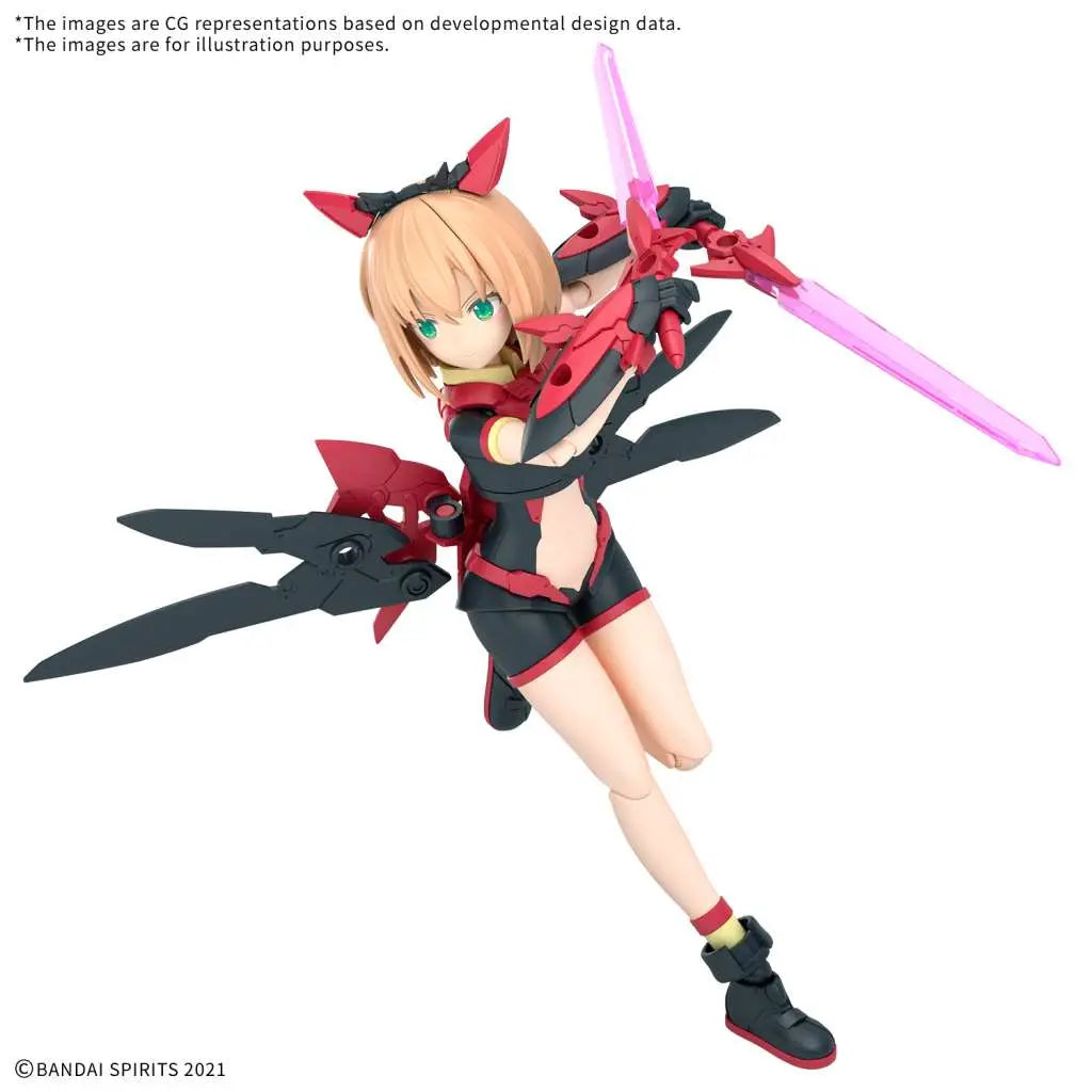 BANDAI 30MS TIASHA DAHLIA WEAR COLOR B MODEL KIT 13 cm