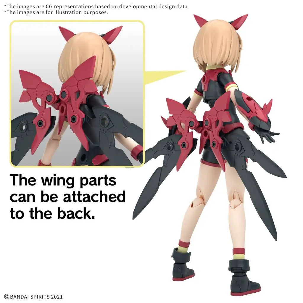 BANDAI 30MS TIASHA DAHLIA WEAR COLOR B MODEL KIT 13 cm