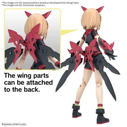 BANDAI 30MS TIASHA DAHLIA WEAR COLOR B MODEL KIT 13 cm
