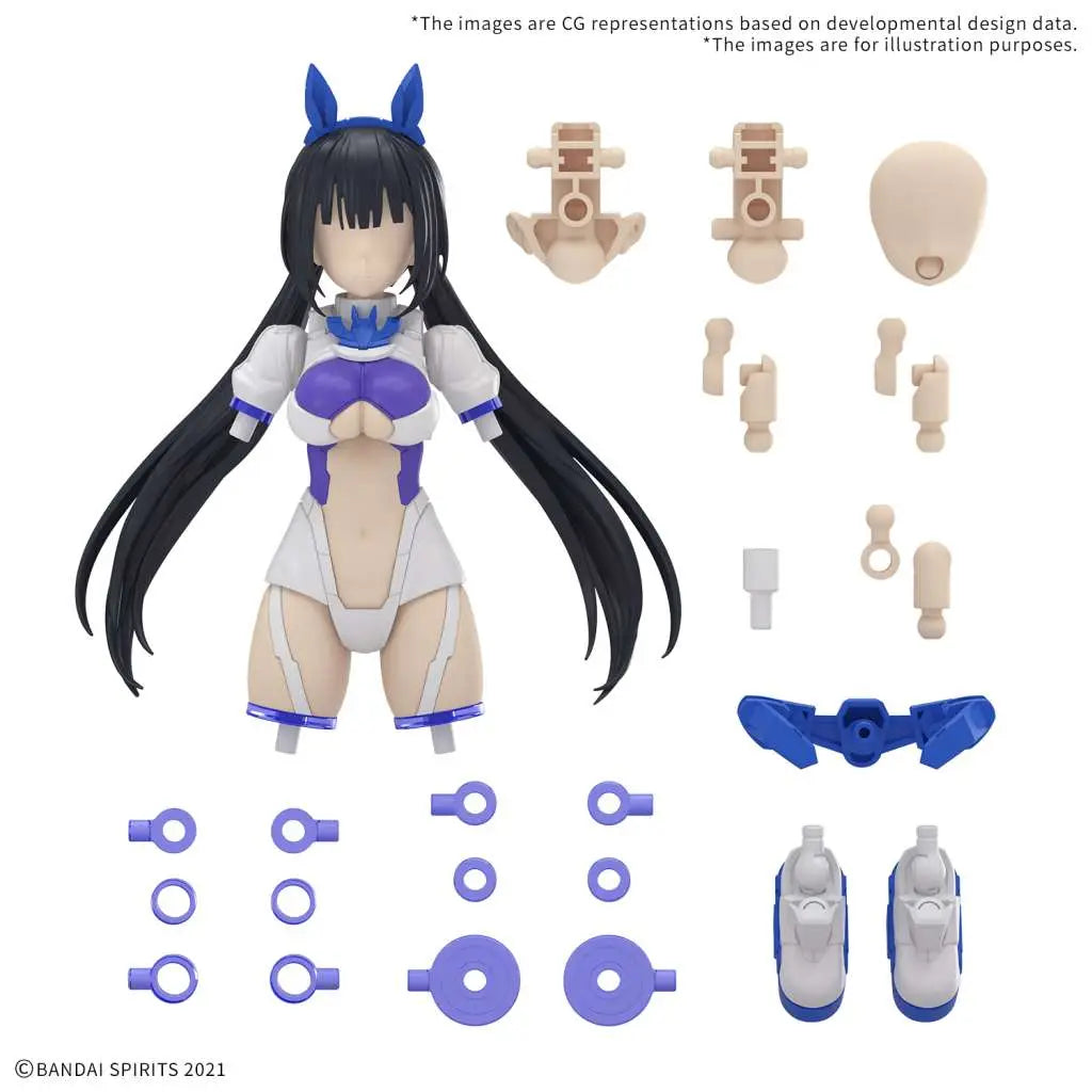 BANDAI 30MS OPTION PARTS SET 21 SPRINT COSTUME COLOR B MODEL KIT