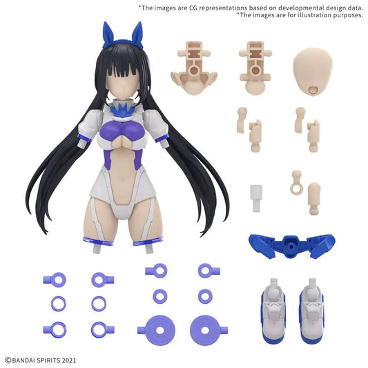 BANDAI 30MS OPTION PARTS SET 21 SPRINT COSTUME COLOR B MODEL KIT