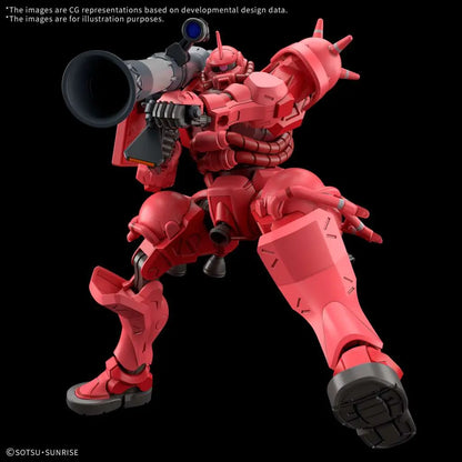 BANDAI HG ZAKU CHAR GQ 1/144 MODEL KIT 14 cm