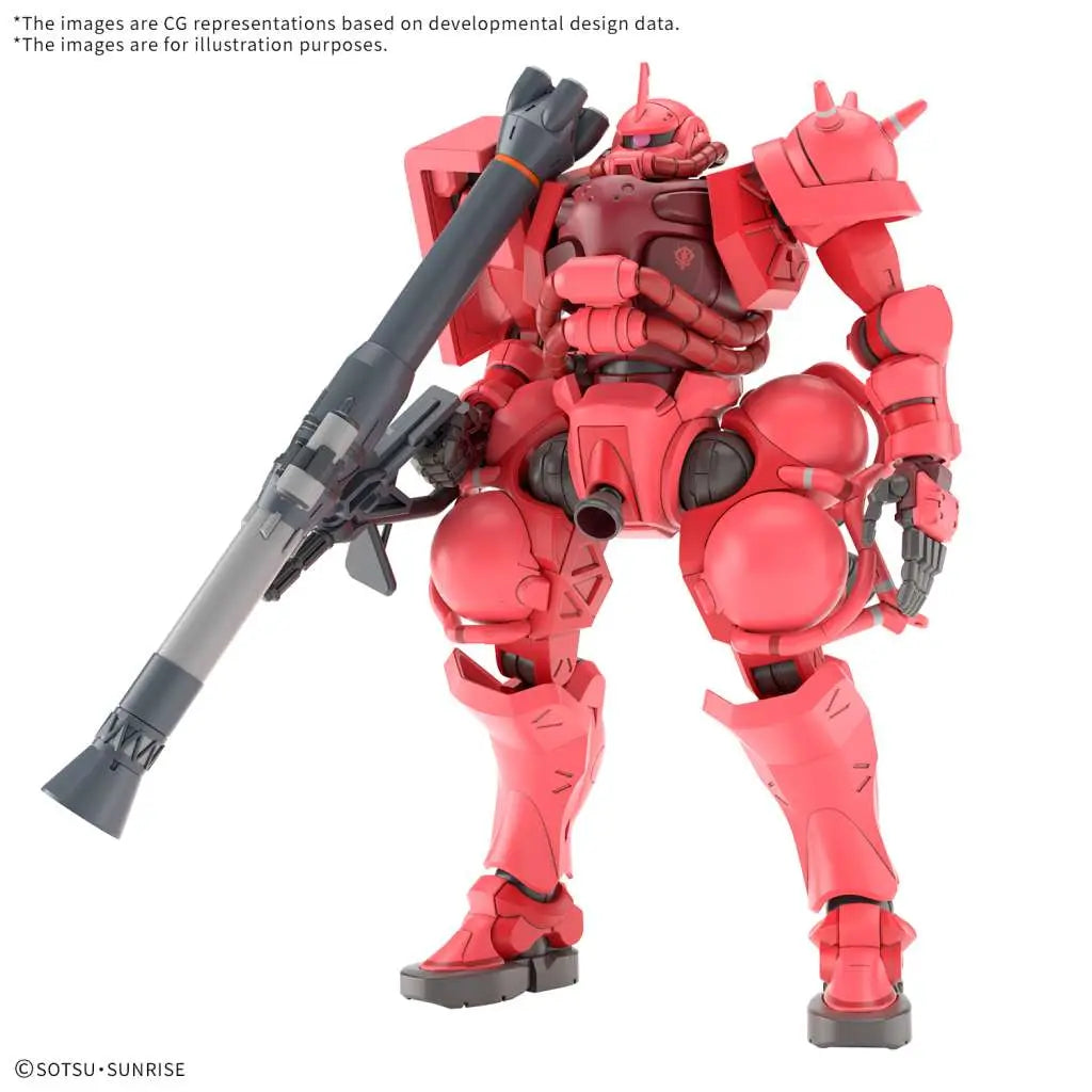 BANDAI HG ZAKU CHAR GQ 1/144 MODEL KIT 14 cm