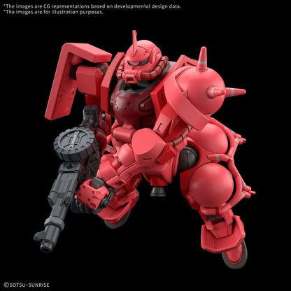 BANDAI HG ZAKU CHAR GQ 1/144 MODEL KIT 14 cm