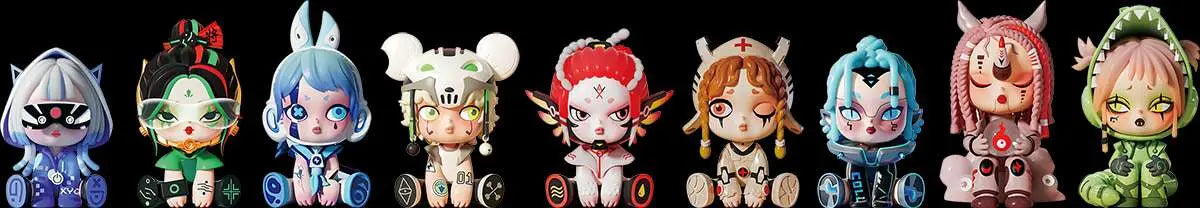 FUN MAKER PUNKDAO FIGURINE BLIND BOX DISPLAY (12) MINI FIGURA 7 cm