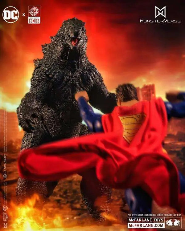 MCFARLANE TOYS 25 SUPERMAN - DC JUSTICE LEAGUE MONSTERVERSE GODZILLA 2PK ACTION FIGURE 17 cm