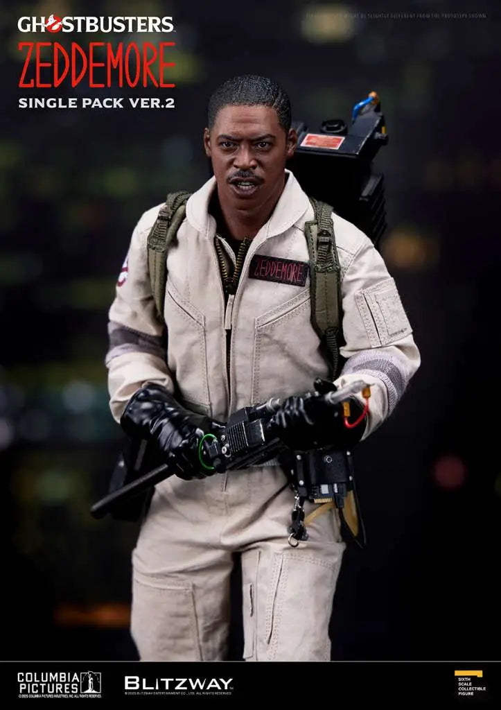 BLITZWAY GHOSTBUSTERS WINSTON ZEDDEMORE VER.2 1/6 ACTION FIGURE 30 cm