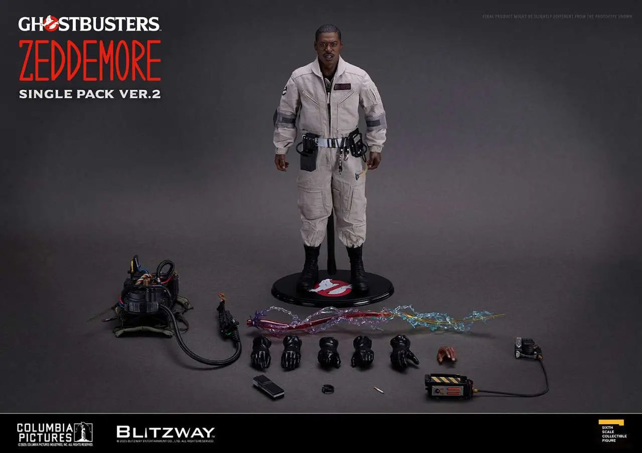 BLITZWAY GHOSTBUSTERS WINSTON ZEDDEMORE VER.2 1/6 ACTION FIGURE 30 cm