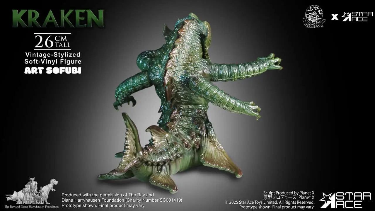 RAY HARRYHAUSEN KRAKEN VINTAGE-STYLIZED SOFT-VINYL STATUE