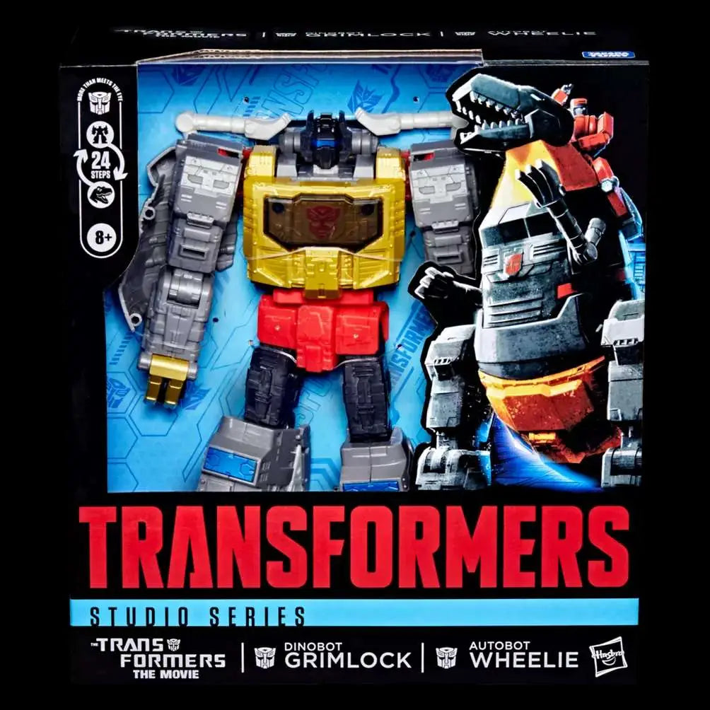 TRANSFORMERS STUDIO SERIES TRANSFORMERS THE MOVIE GRIMLOCK AND WHEELIE ACTION FIGURE