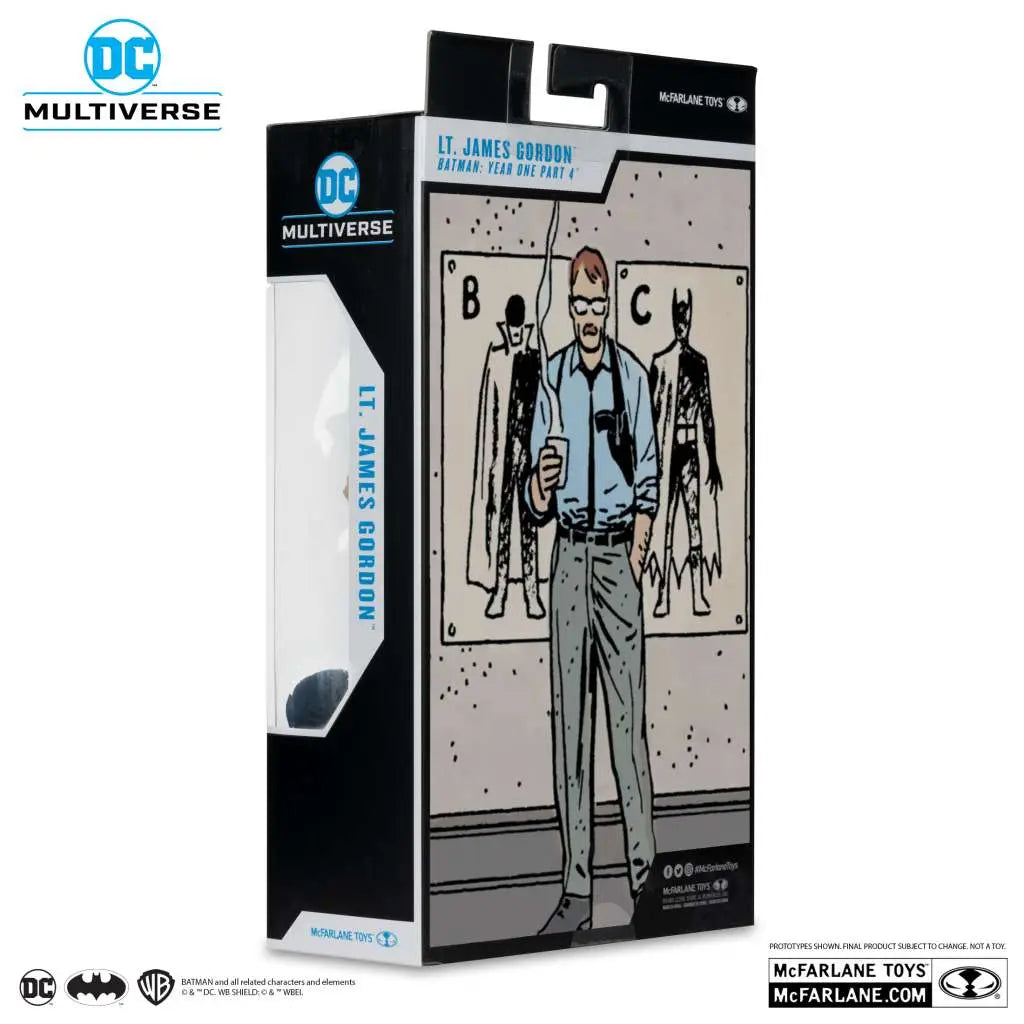 DC MULTIVERSE BATMAN YEAR ONE PT4 GOLD LABEL PLATINUM COMMISSIONER GORDON AF