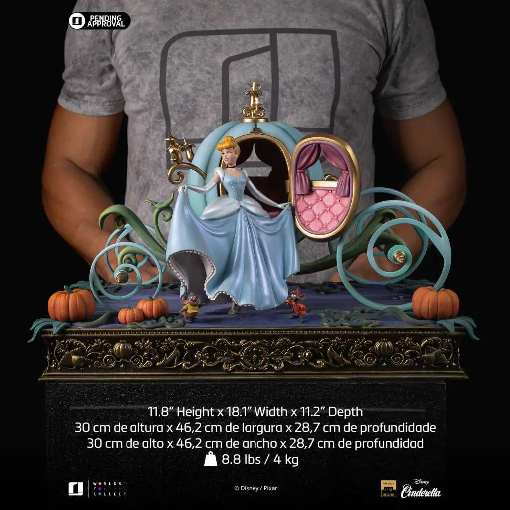 IRON STUDIOS DISNEY CLASSICS CINDERELLA DELUXE 1/10 STATUA 30cm