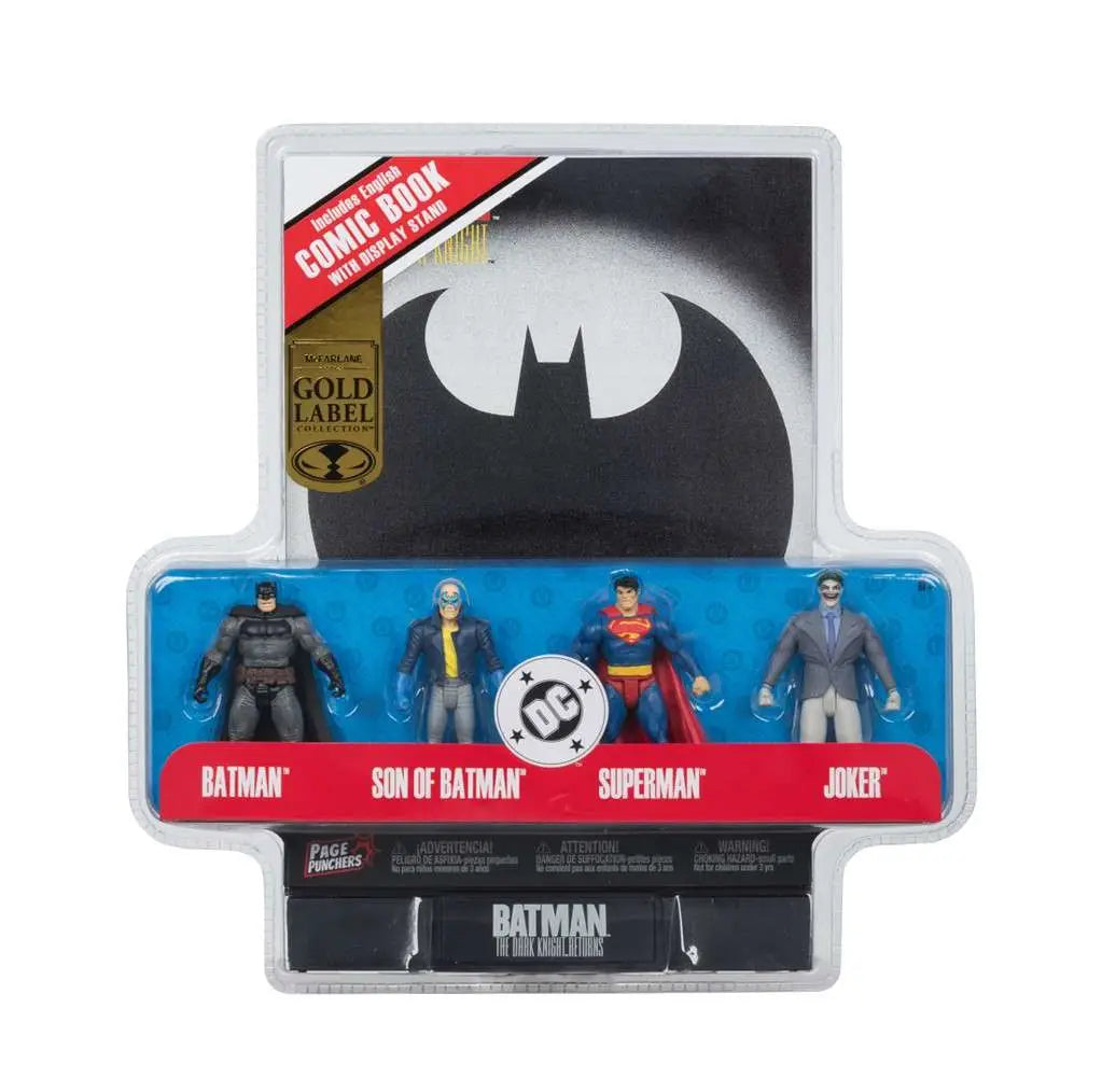 MCFARLANE TOYS 25 - DC DIRECT DARK KNIGHT RETURNS 3INCH COMIC 4PK ACTION FIGURE 7.5 cm