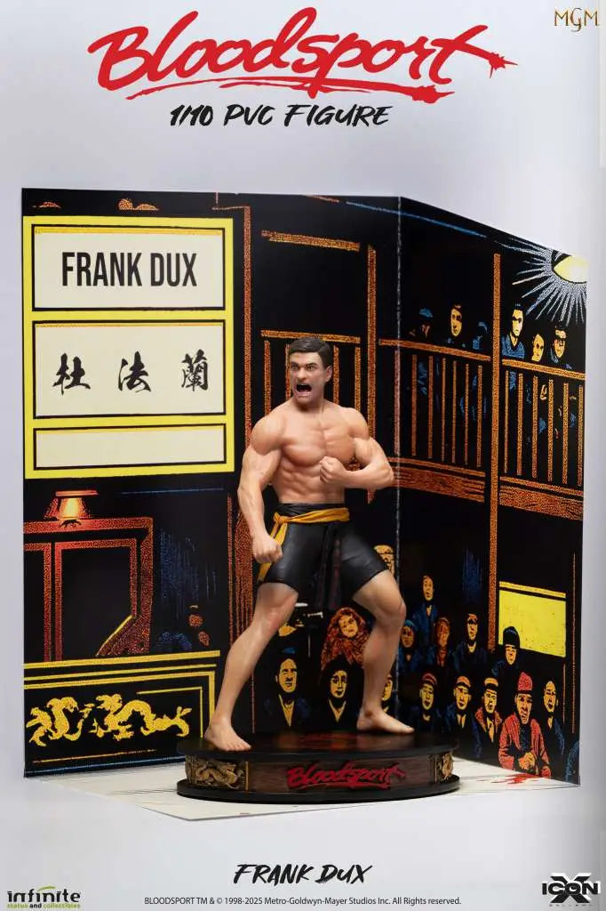 INFINITE STATUE BLOODSPORT FRANK DUX ICON X PVC 1/10 FIGURA 6 cm
