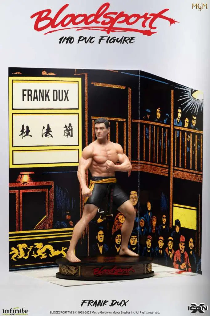INFINITE STATUE BLOODSPORT FRANK DUX ICON X PVC 1/10 FIGURA 6 cm