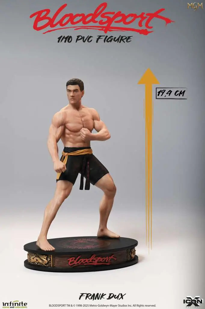 INFINITE STATUE BLOODSPORT FRANK DUX ICON X PVC 1/10 FIGURA 6 cm