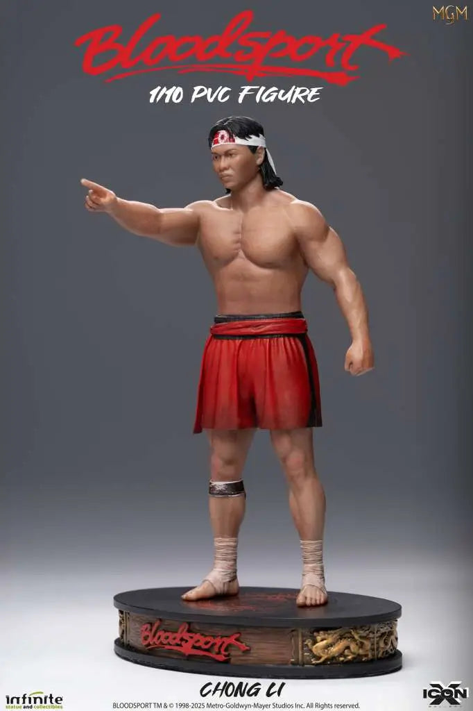 INFINITE STATUE BLOODSPORT CHONG LI ICON X PVC 1/10 FIGURA 6 cm