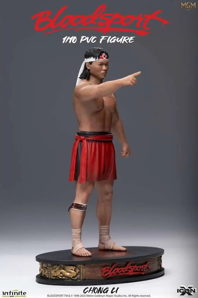 INFINITE STATUE BLOODSPORT CHONG LI ICON X PVC 1/10 FIGURA 6 cm
