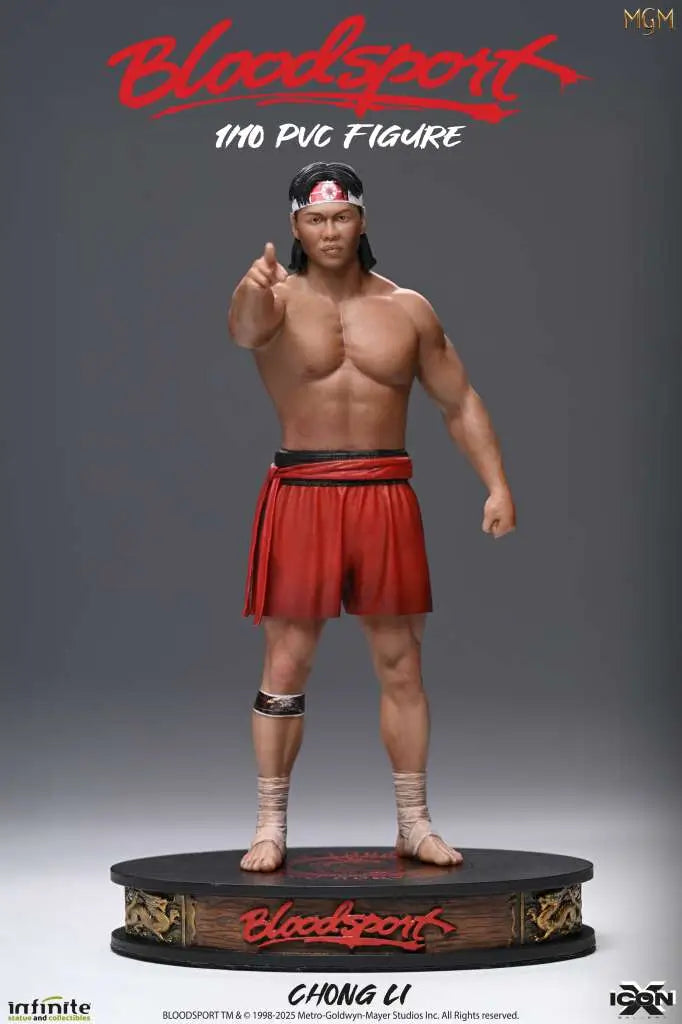 INFINITE STATUE BLOODSPORT CHONG LI ICON X PVC 1/10 FIGURA 6 cm