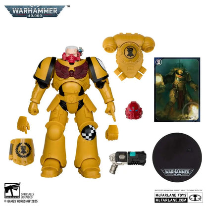 MCFARLANE TOYS 25 - WARHAMMER RG WARHAMMER 40000 INTERCESSOR SEEANT IMPERIAL FIST GOLD LABEL ACTION FIGURE 18 cm