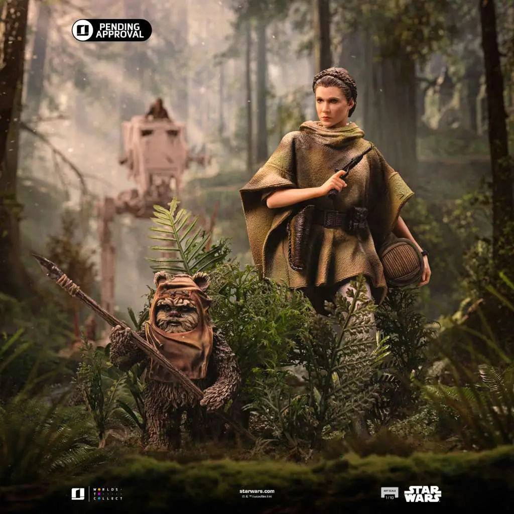IRON STUDIOS - STAR WARS EPISODE 6 LEIA WICKET 1/10 STATUA 20 cm