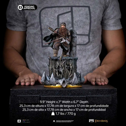 IRON STUDIOS LORD RINGS GIMLI UNLEASHED 1/10 STATUA 27cm