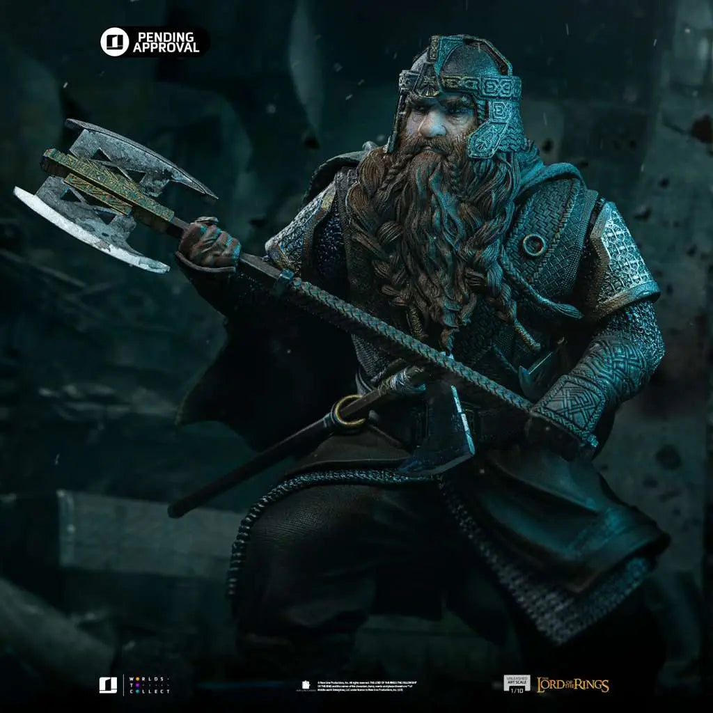 IRON STUDIOS LORD RINGS GIMLI UNLEASHED 1/10 STATUA 27cm
