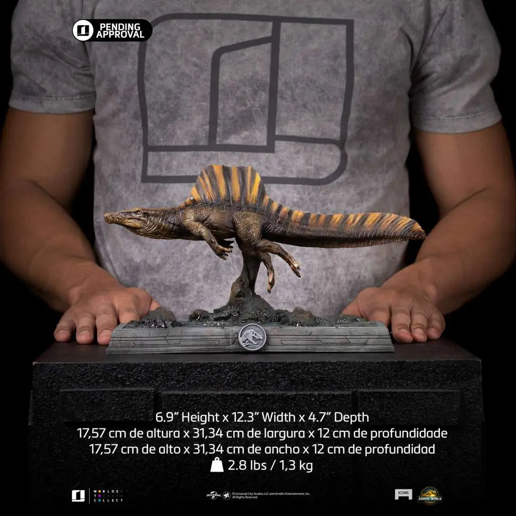 IRON STUDIOS JURASSIC WORLD REBIRTH SPINOSAURUS ICONS STATUA 25 cm