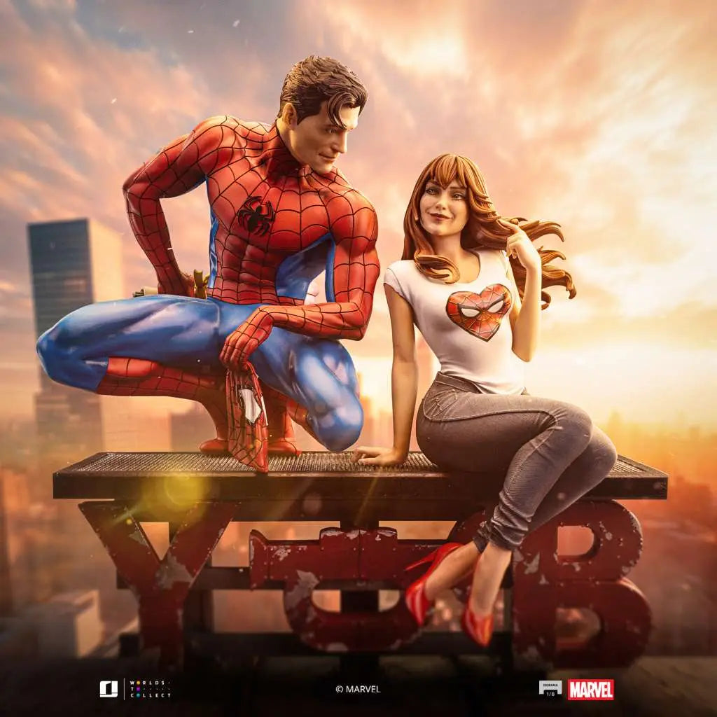 IRON STUDIOS SPIDER-MAN MJ SCALE DIORAMA 1/6 STATUA 25 cm