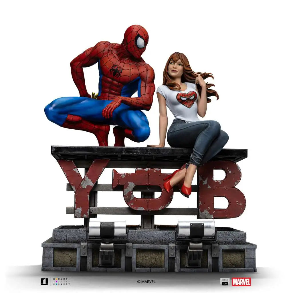 IRON STUDIOS SPIDER-MAN MJ SCALE DIORAMA 1/6 STATUA 25 cm