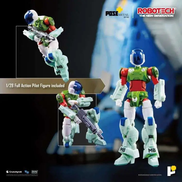 ROBOTECH THE NEW GENERATION POSE+ METAL SERIES VAF-6C COMBAT ALPHA FIGHTER 1/28 SCALE ACTION FIGURE