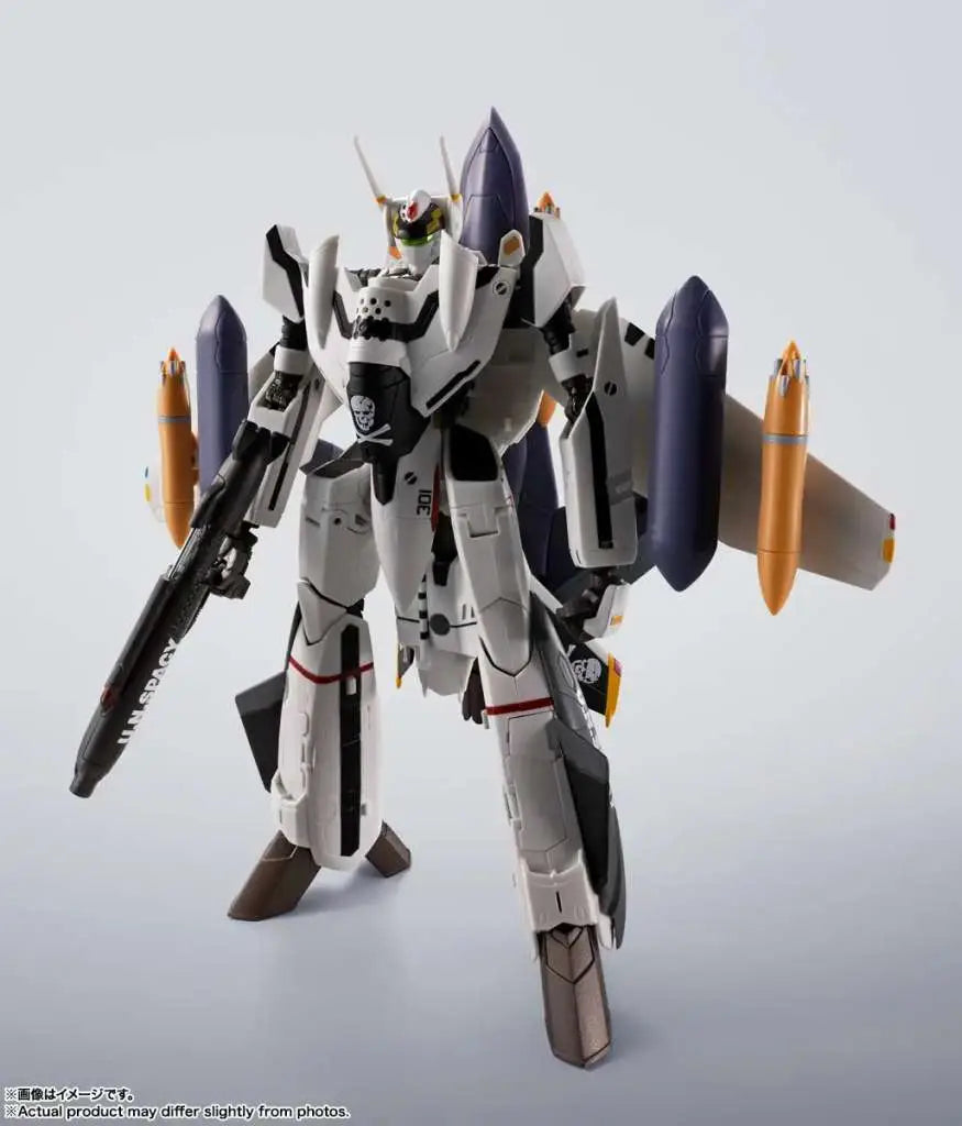 BANDAI MACROSS VF-0S PHOENIX ROY FOCKER USE QF-2200D-B GHOST HI-METAL R ACTION FIGURE 14cm