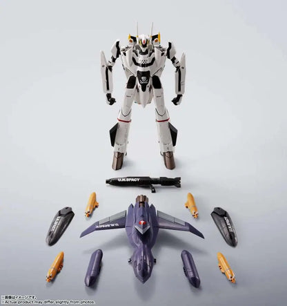 BANDAI MACROSS VF-0S PHOENIX ROY FOCKER USE QF-2200D-B GHOST HI-METAL R ACTION FIGURE 14cm