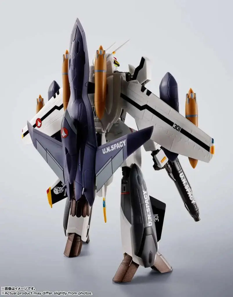 BANDAI MACROSS VF-0S PHOENIX ROY FOCKER USE QF-2200D-B GHOST HI-METAL R ACTION FIGURE 14cm