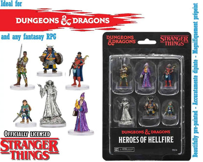 WIZKIDS STRANGER THINGS - HEROES HELLFIRE - PREPAINTED MINIATURES MINI FIGURA