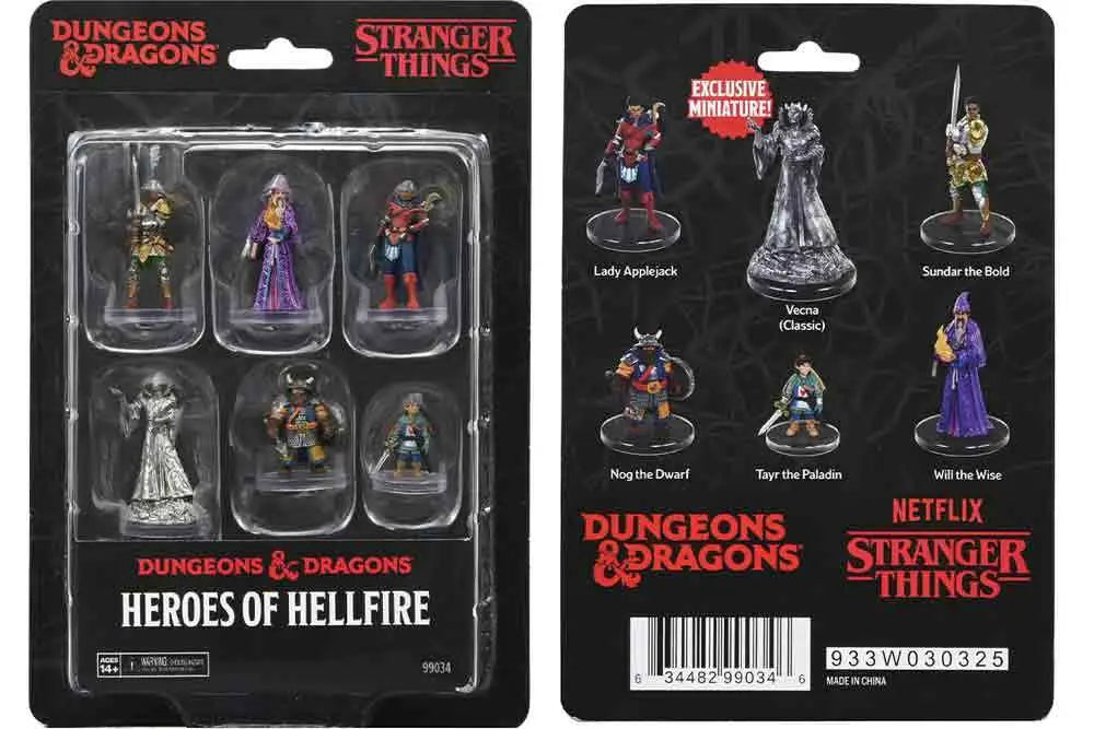 WIZKIDS STRANGER THINGS - HEROES HELLFIRE - PREPAINTED MINIATURES MINI FIGURA