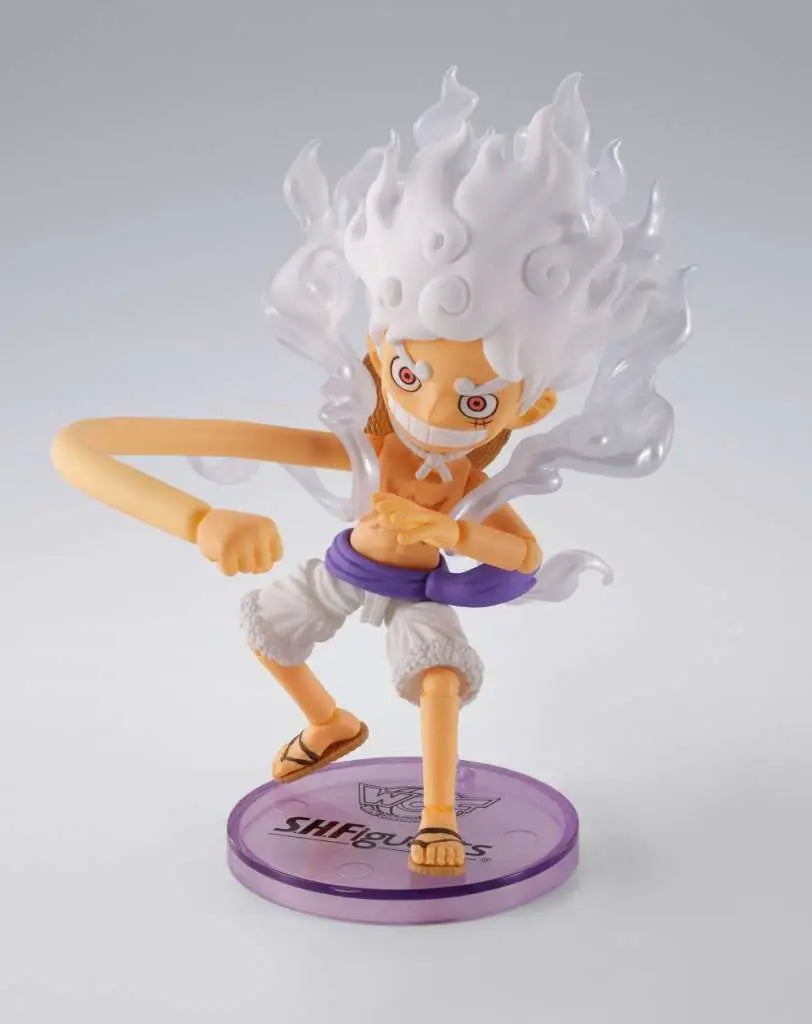 BANDAI S.H.FIGUARTS WORLD COLLECTABLE X MONKEY D LUFFY GEAR 5 AF ACTION FIGURE 8 cm