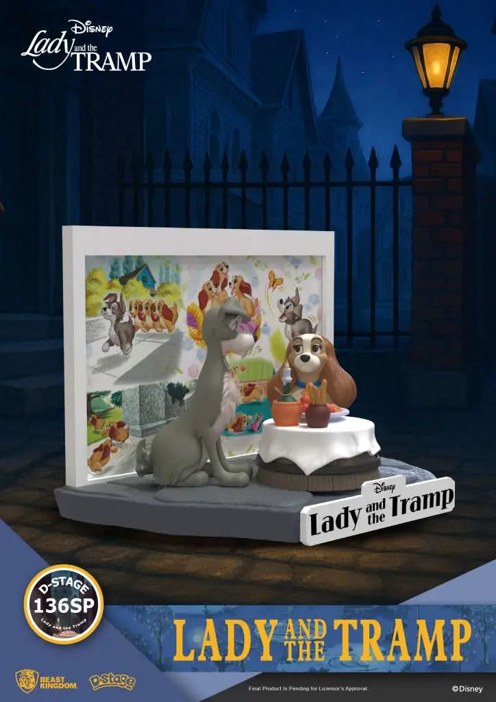 BEAST KINGDOM LADY TRAMP D-STAGE MINI FIGURA 15.9 cm