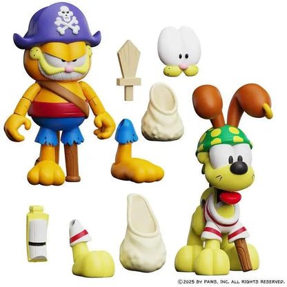 BOSS FIGHT STUDIO GARFIELD HALLOWEEN ADVENTURE PIRATE GARFIELD + PIRATE ODIE AF 2PK ACTION FIGURE 10 cm