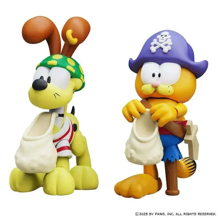 BOSS FIGHT STUDIO GARFIELD HALLOWEEN ADVENTURE PIRATE GARFIELD + PIRATE ODIE AF 2PK ACTION FIGURE 10 cm