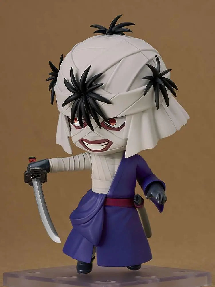 GOOD SMILE COMPANY NENDOROID RUROUNI KENSHIN MAKOTO SHISHIO MINI FIGURA 10 cm