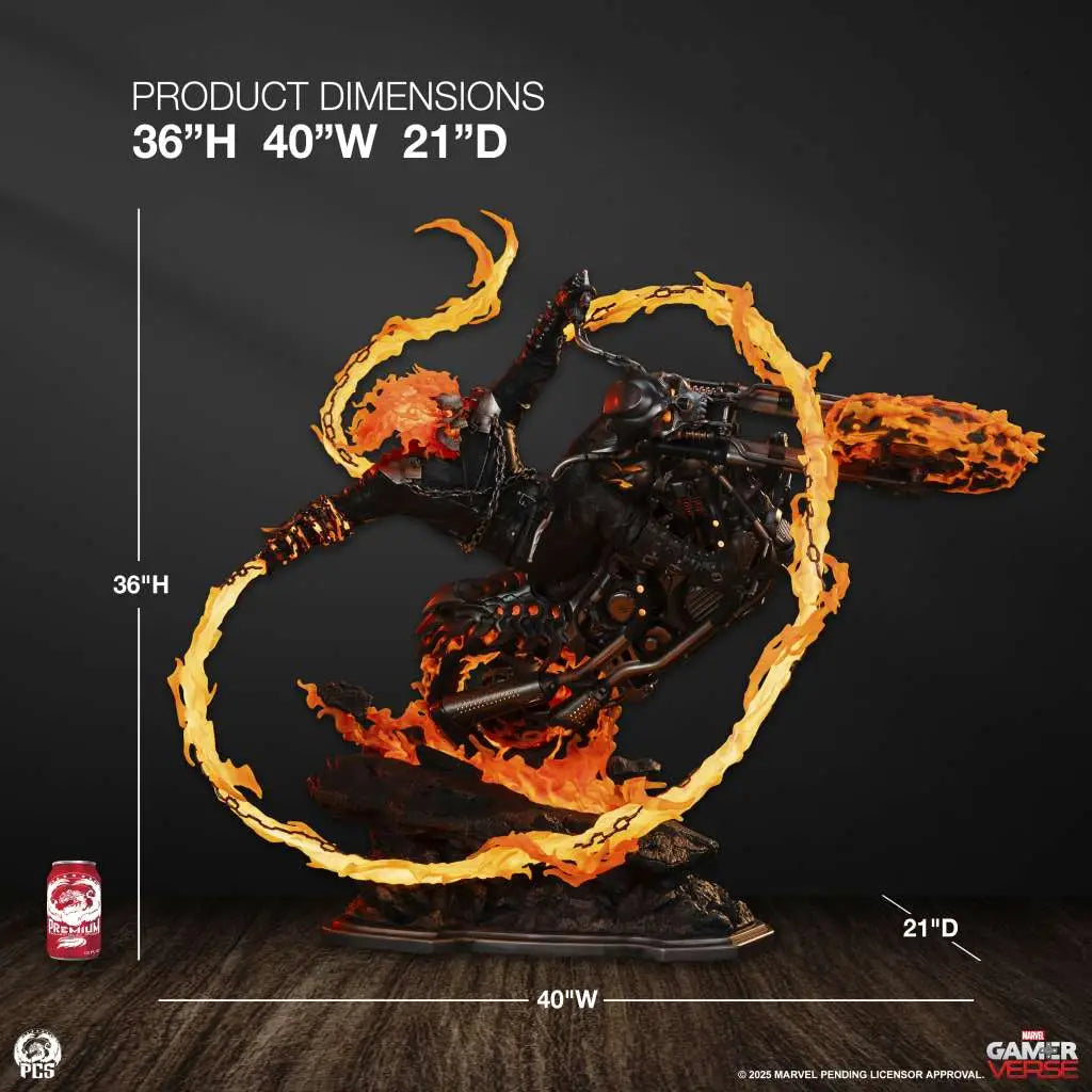 PCS GHOST RIDER 1/3 STATUA 90cm x 100cm x 50cm
