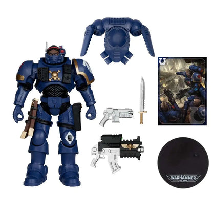 MCFARLANE TOYS 25 - WARHAMMER WARHAMMER 40000 WAVE 11 LIEUTENANT PHOBOS ARMOR SPACE MARINE AF ACTION FIGURE 17 cm