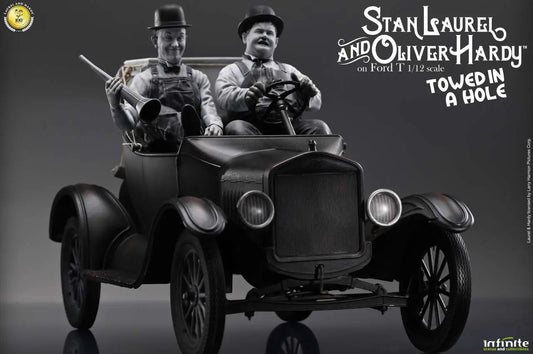 INFINITE STATUE LAUREL & HARDY TOWED HOLE FORD T SCALE 1/12 STATUA 29.5 x 15 x 18 cm / 11.61 x 5.91 x 7.09 inches