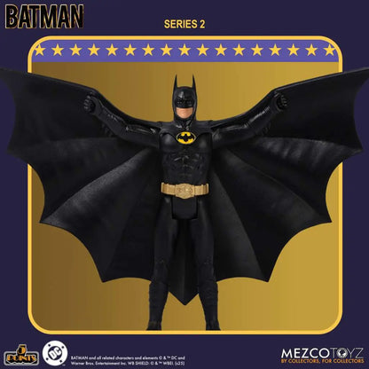 MEZCO TOYS 5 POINTS BATMAN 1989 SERIES 2 AF SET (3) ACTION FIGURE 9 cm