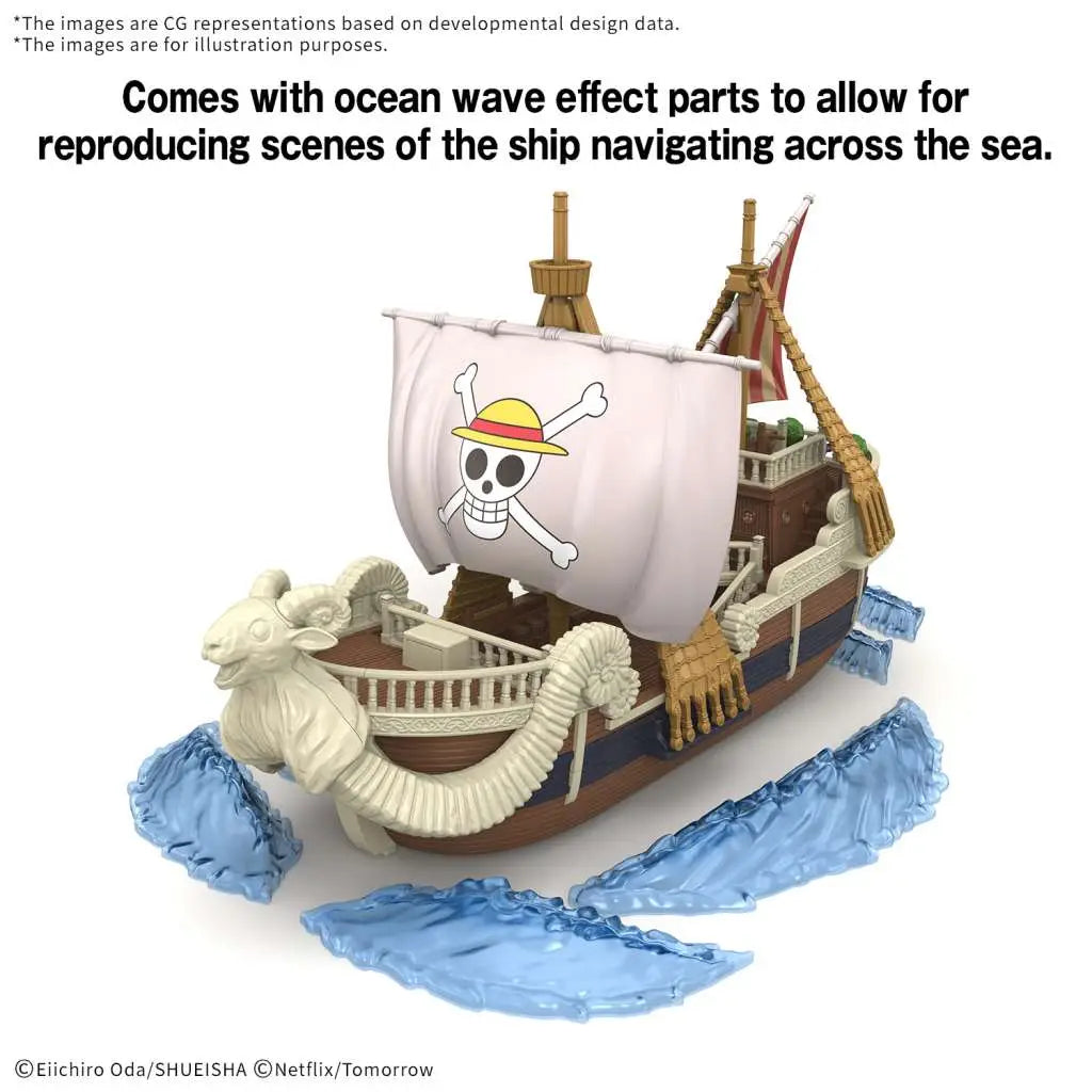 BANDAI - ONE PIECE GRAND SHIP COLLECTION GOING MERRY NETFLIX VER MODEL KIT 18 cm