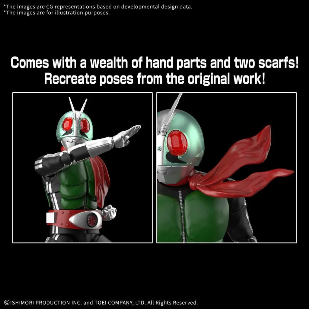 BANDAI RISE MASKED RIDER 1 MODEL KIT 13 cm