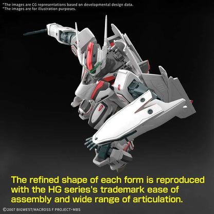 BANDAI HG VF-25F MESSIAH VALKYRIE ALTO CUSTOM 1/100 MODEL KIT 13 cm