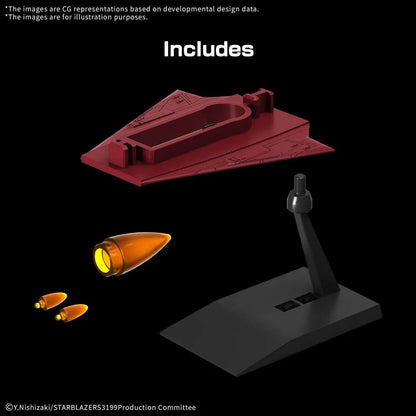 BANDAI YAMATO 3199 MECHA COLLECTION UNITED NATIONS COSMO FORCE BBY-01 SPACE BATTLESHIP MODEL KIT