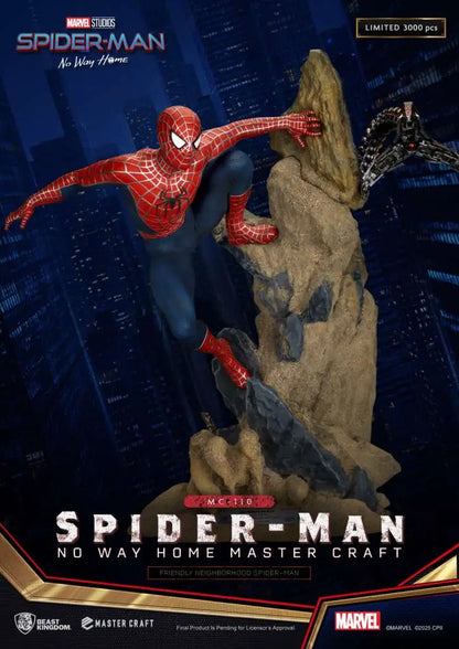 BEAST KINGDOM SPIDER-MAN NO WAY HOME FRIENDLY NEIGHBORHOOD SPIDER-MAN MASTER CRAFT ST STATUA 35 cm